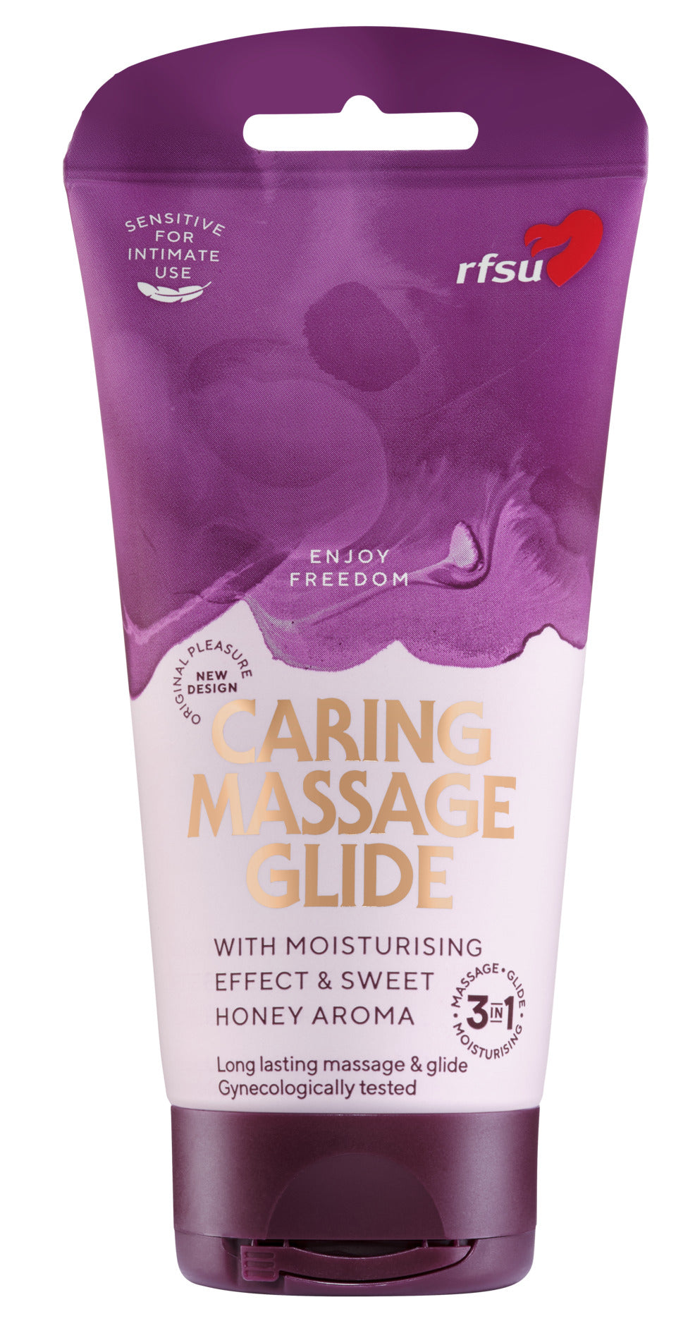 RFSU Sense Me Caring Massage Glide 3 in 1 - Vesipohjainen liukuvoide 150 ml