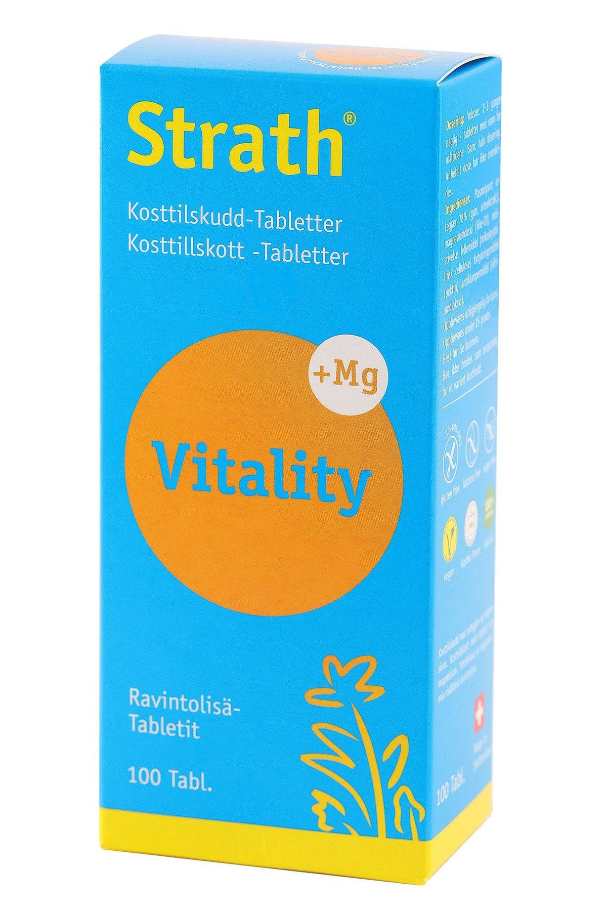 Strath Vitality yrttihiivavalmiste 100 tabl. - Päiväys 01/2024 - erä