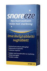 Snoreeze imeskelytabletti kuorsaukseen 16 kpl