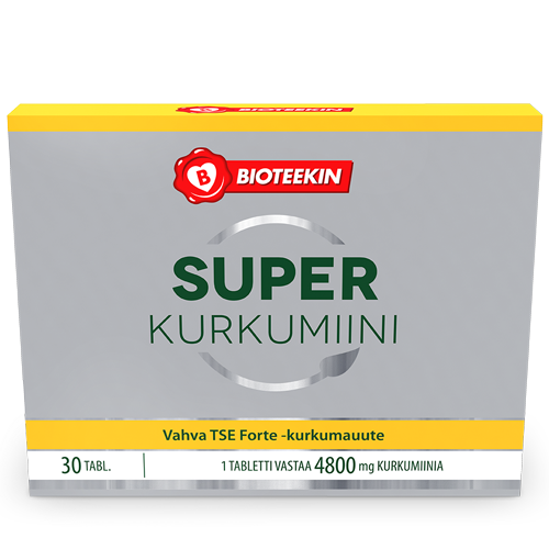 Bioteekin Super Kurkumiini - Vahva TSE Forte - Kurkumauute 30 tabl.