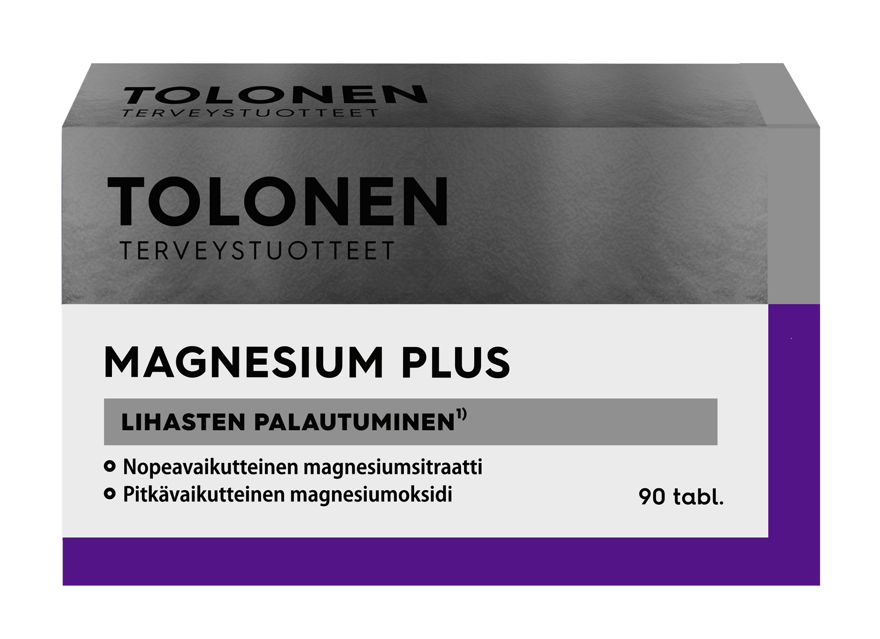 Tolonen Magnesium Plus+ 90 tabl. - Päiväys 05/2024