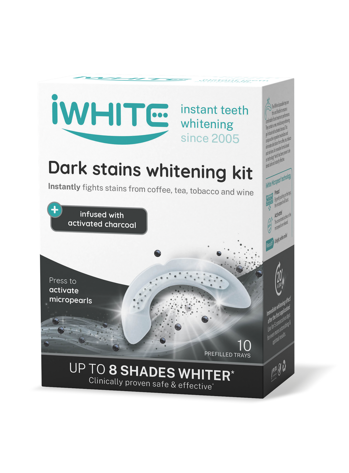 iWhite Dark Stains Whitening Kit - Valkaisumuotit 10 x 0,8 g
