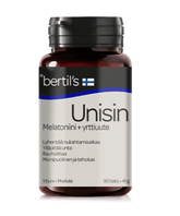 Bertil's Unisin 90 tabl. - Melatoniini+yrttiuute - Sinunapteekki.fi