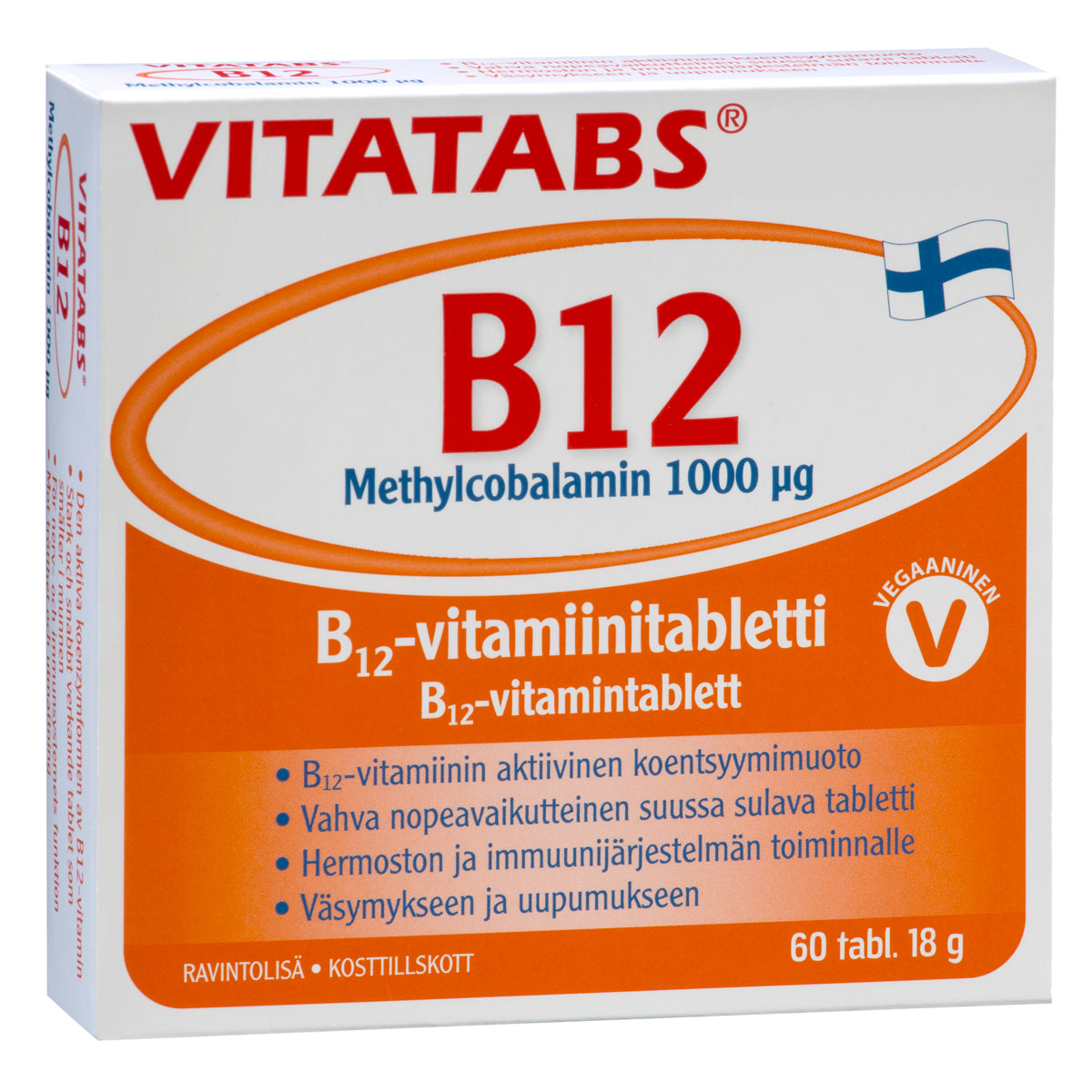 Vitatabs B12 Methylcobalamin 1000 µg - Metyylikobalamiini 60 tabl.