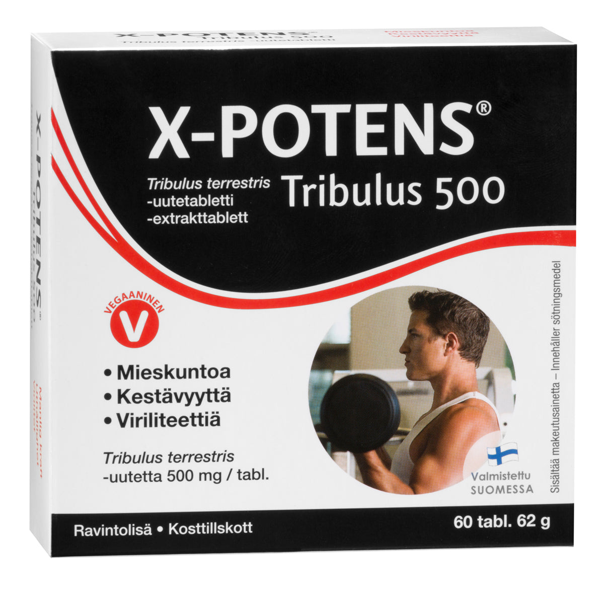 X-Potens Tribulus 500 - Tribulus terrestris uutetabletti