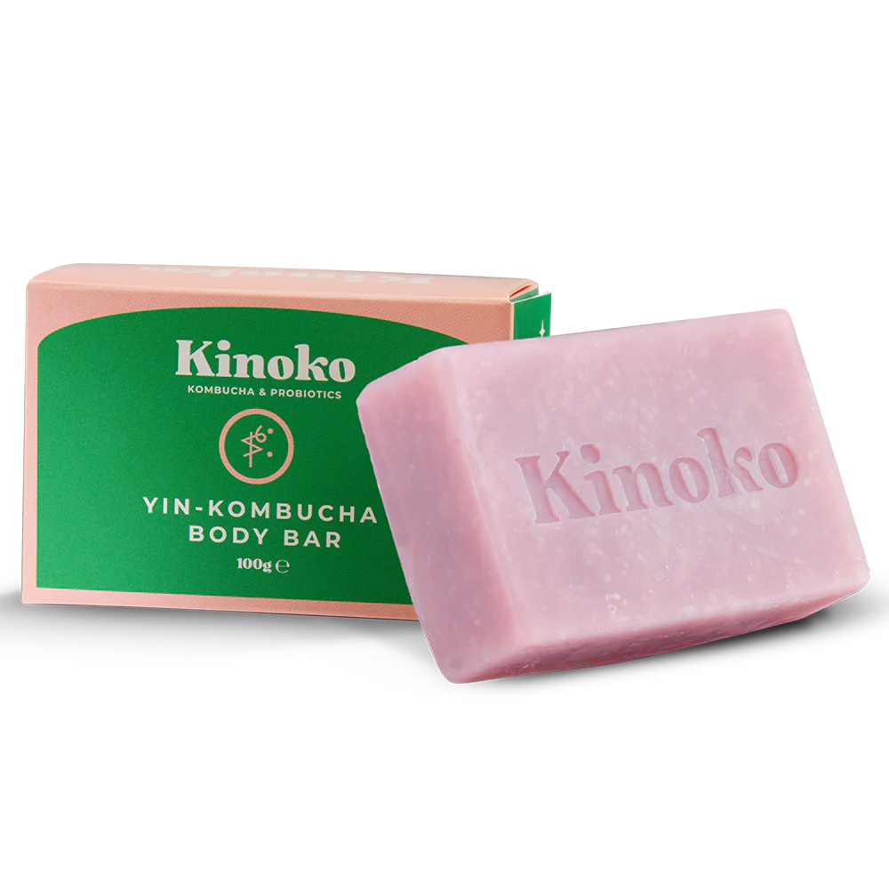 Kinoko Yin-Kombucha Body Bar - vartalopalasaippua 100 g - erä