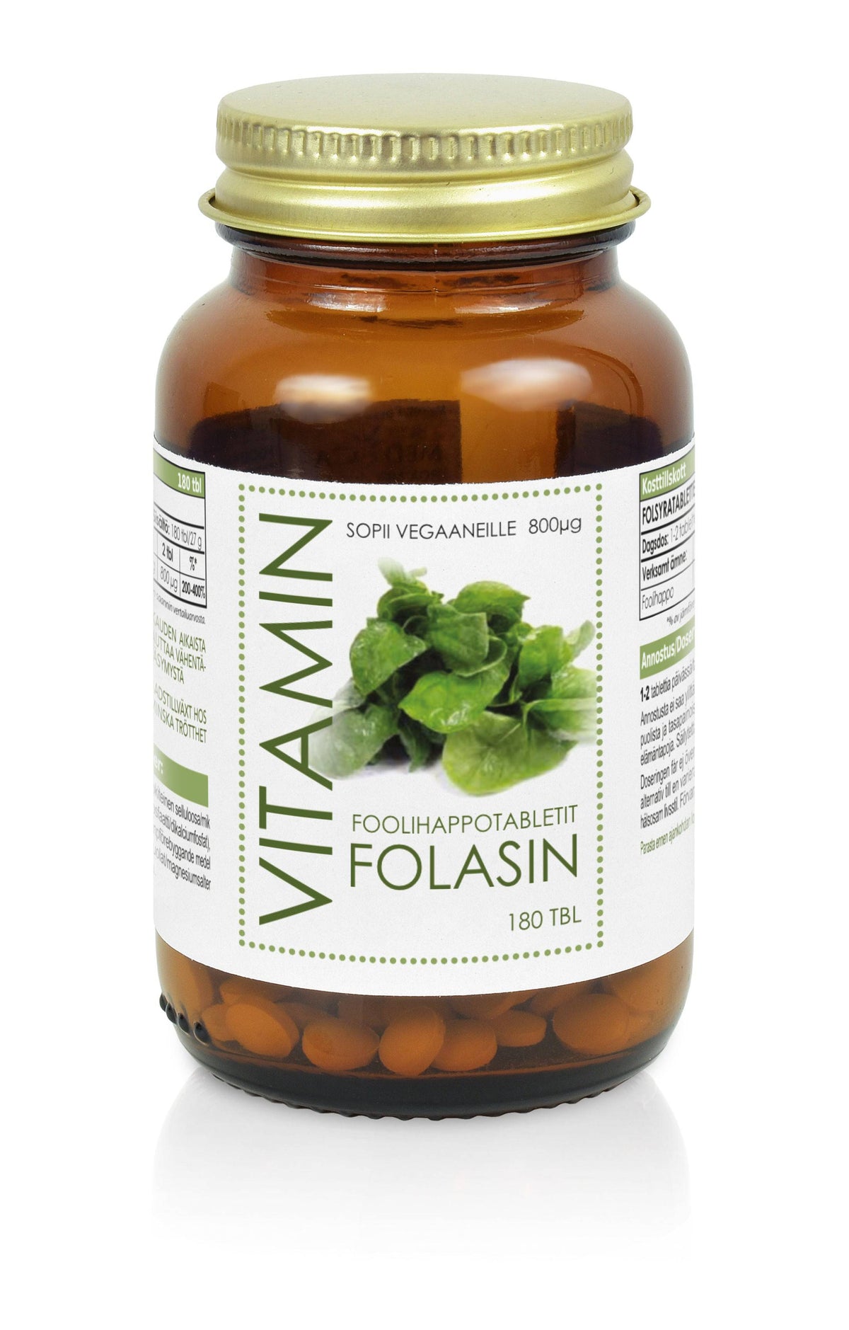 Aboa Medica Folasin - Foolihappotabletit 180 tabl