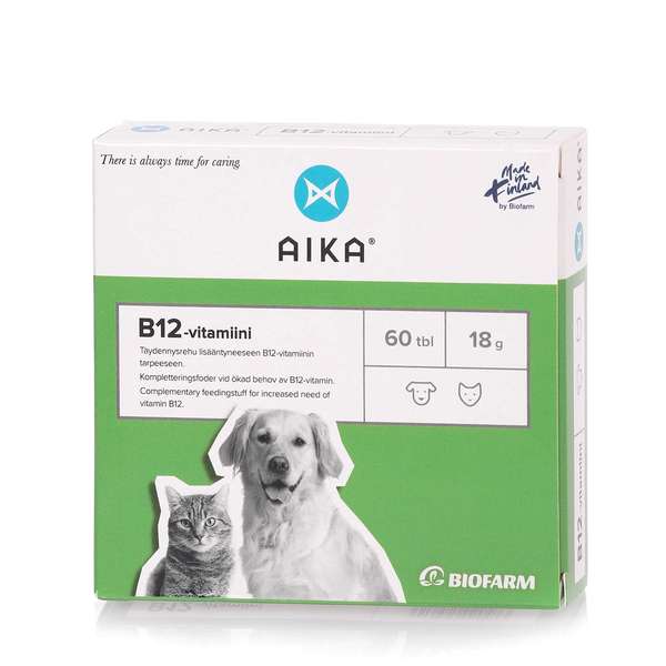AIKA B12-vitamiini kissoille ja koirille 60 tabl.