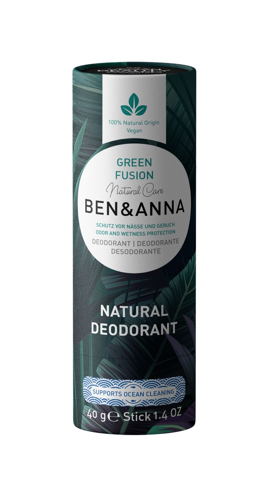 Ben & Anna Green Fusion Deodorantti 40 g - Pakkaus uudistuu