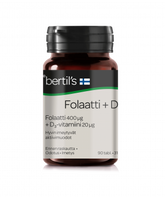 Bertil`s Folaatti 400 µg + D3-vitamiini 20 µg 90 tabl.