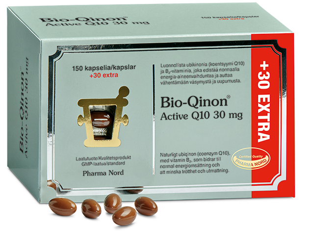 Pharma Nord Bio-Qinon Active Q10 30 mg 150+30 kapselia