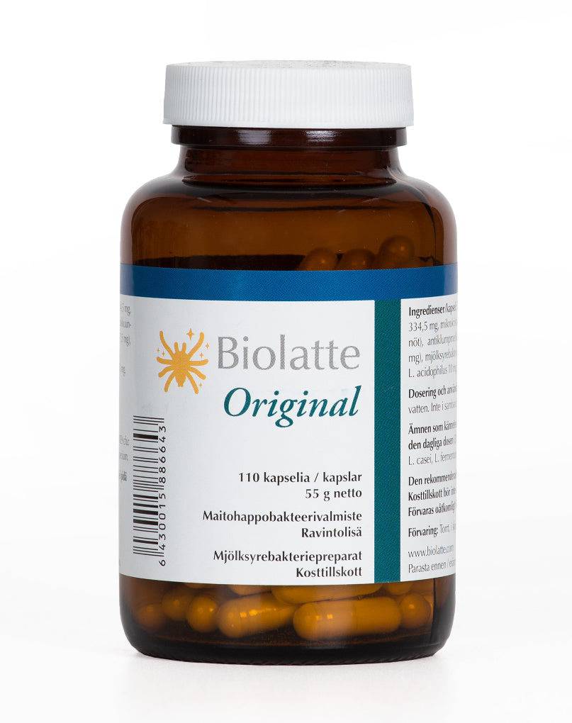 Biolatte Original - Maitohappobakteerivalmiste 110 kaps.