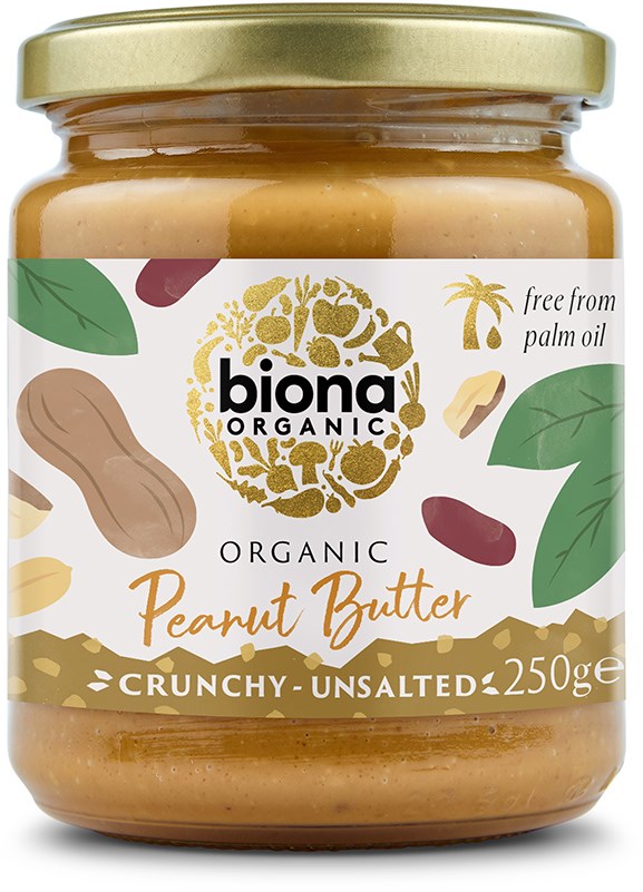 Biona Maapähkinävoi Crunchy Suolaton 250 g