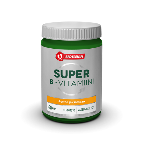 Bioteekin Super B-vitamiini 60 kaps. - erä - Päiväys 08/2024