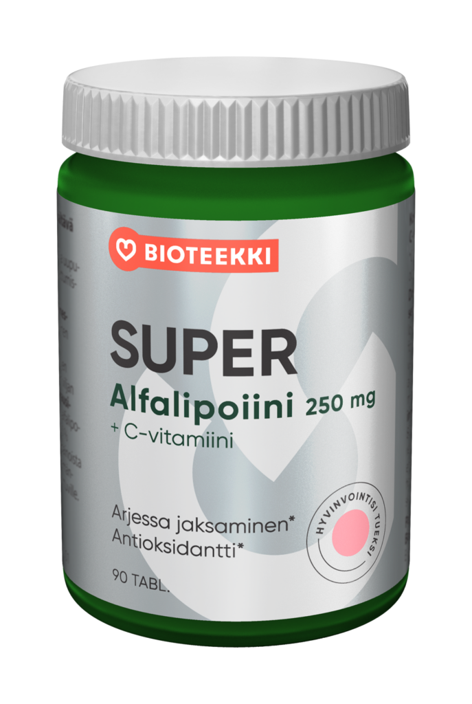 Bioteekki Super Alfalipoiini + C-vitamiini 90 tabl.