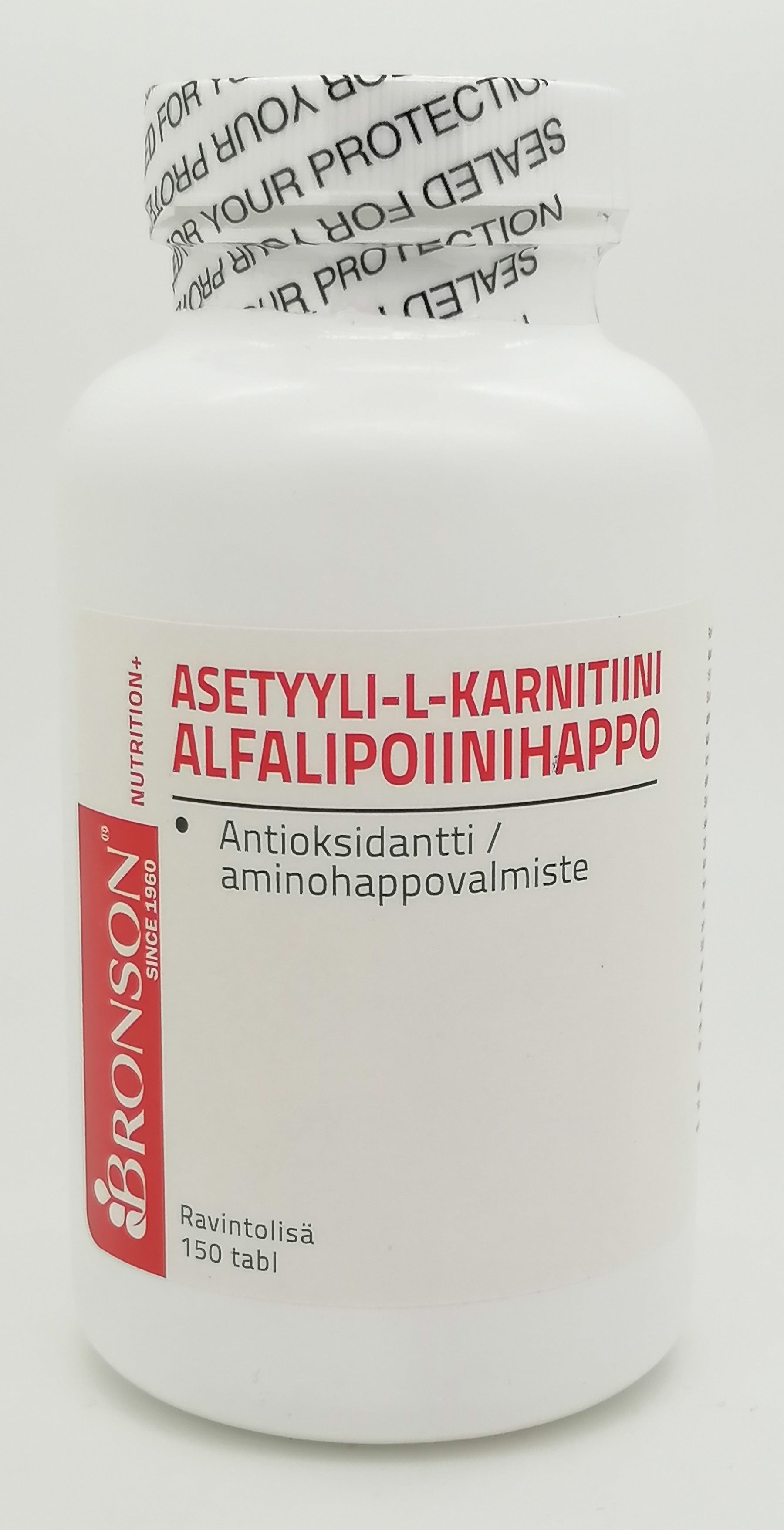 Bronson Asetyyli-L-karnitiini Alfalipoiinihappo 150 tabl.