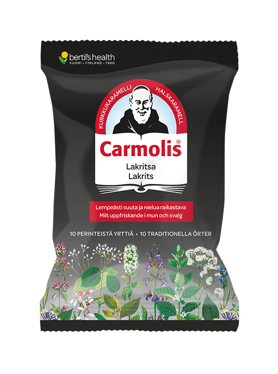 Carmolis Lakritsa Kurkkukaramelli 75 g