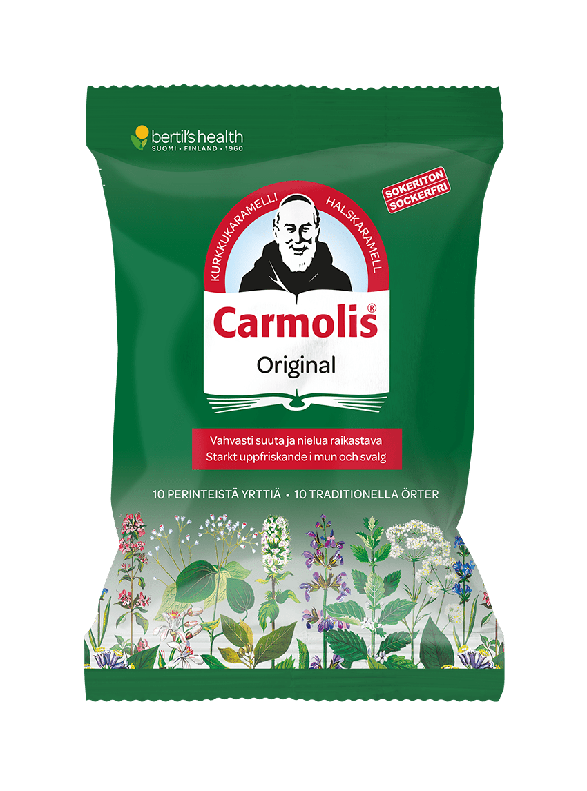 Carmolis Original Sokeriton Kurkkukaramelli 75 g