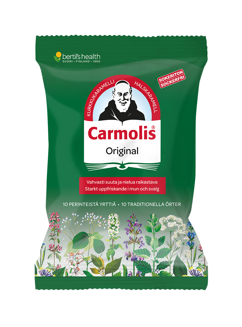 Carmolis Original Sokeriton Kurkkukaramelli 75 g