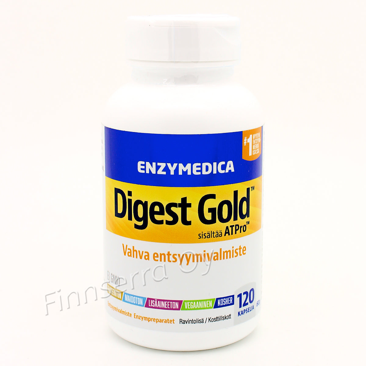 Enzymedica Digest Gold ATPro - Vahva ruoansulatusentsyymi 120 kaps.