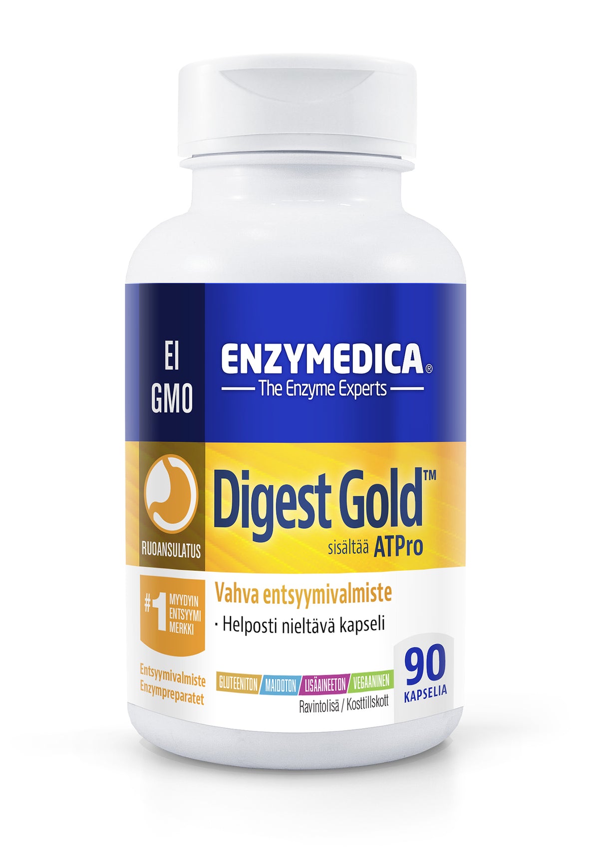 Enzymedica Digest Gold 90 kaps. - Vahva Entsyymivalmiste