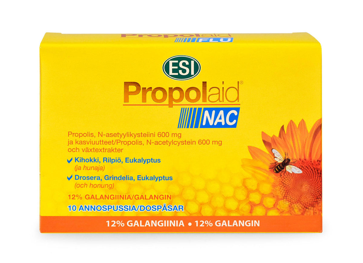 ESI Propolaid Nac N-asetyylikysteiinipitoinen juomajauhe 10 x 5 g