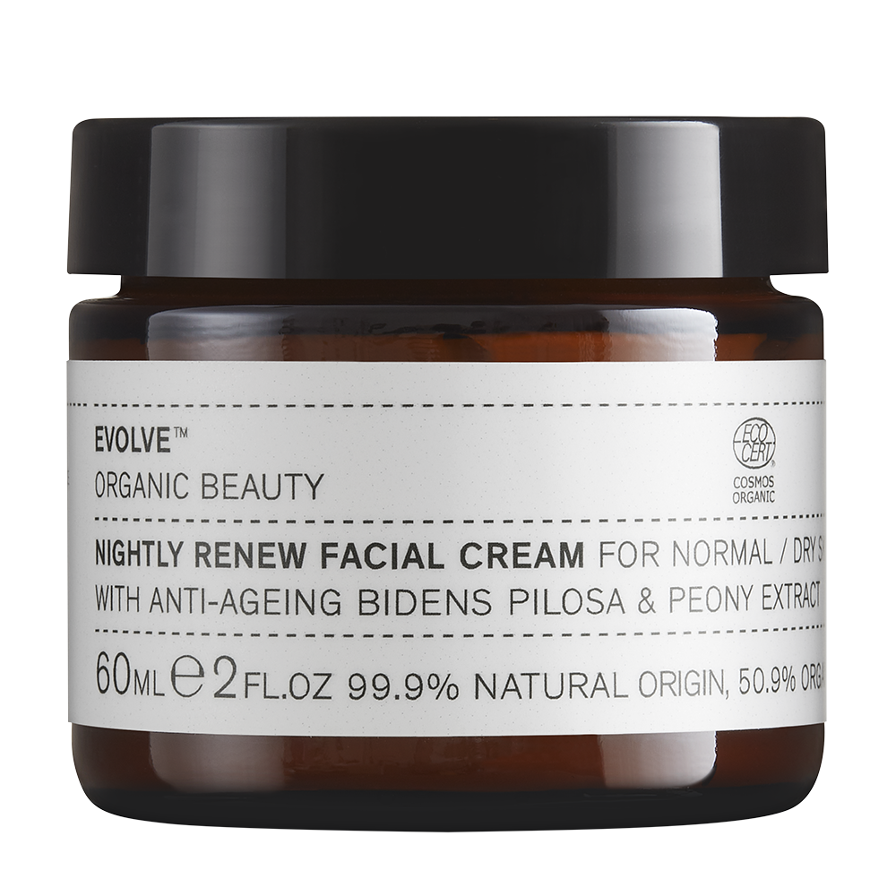 Evolve Organic Beauty Nightly Renew Facial Cream - Yövoide 60 ml