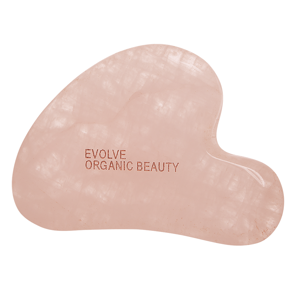 Evolve Organic Beauty Rose Quartz Gua Sha 1 kpl