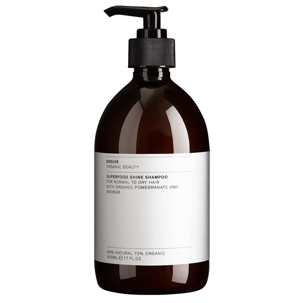 Evolve Organic Beauty Superfood Shine Shampoo - Hoitava shampoo 500 ml