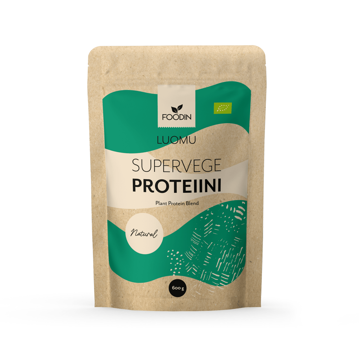 Foodin Luomu Supervege Proteiini Natural 600 g