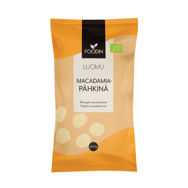 Foodin Macadamiapähkinä 500 g - Luomu