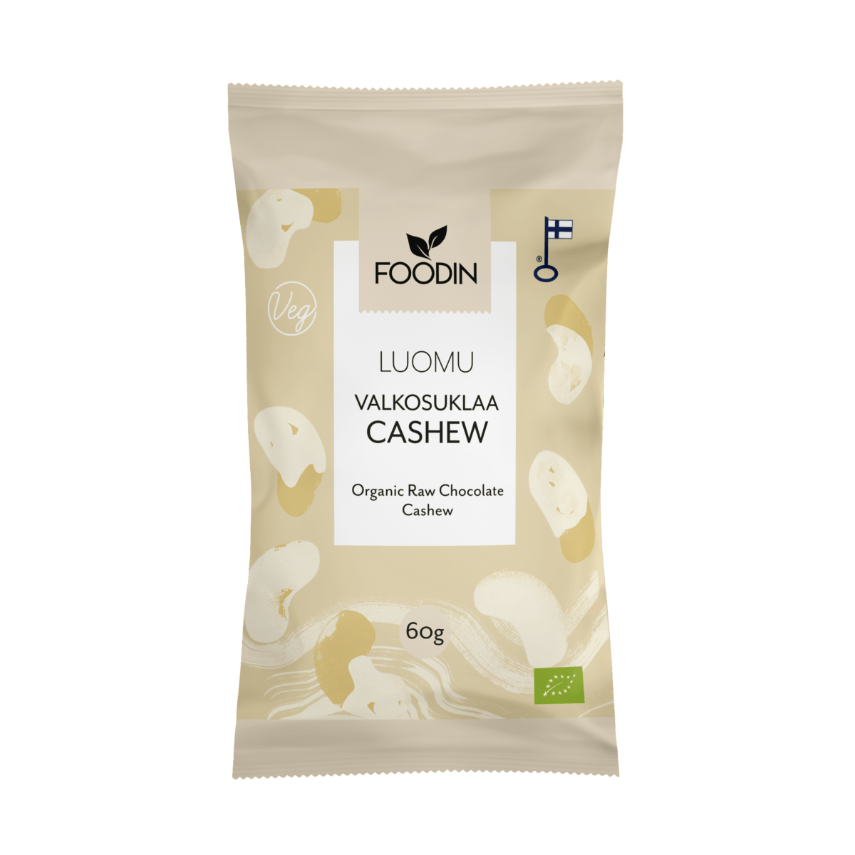 Foodin Valkosuklaa Cashew Luomu 60 g