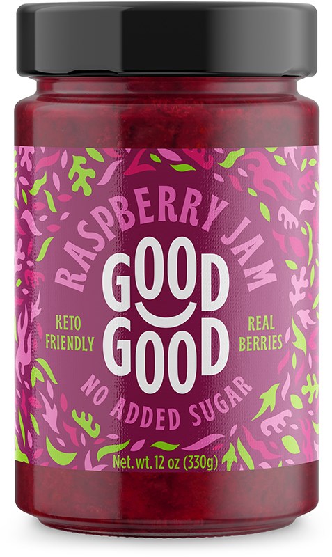 Good Good Rasberry Jam - Keto ystävällinen vadelmahillo 330 g