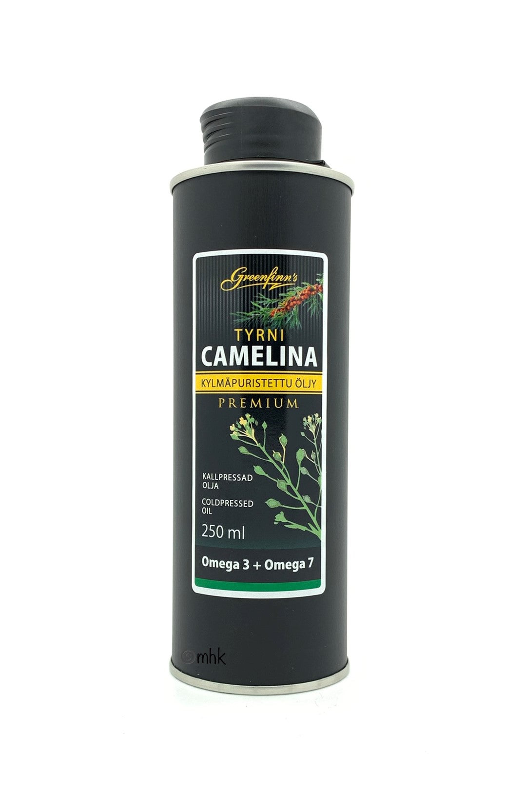 Greenfinn's Kylmäpuristettu Tyrni Camelinaöljy 250 ml