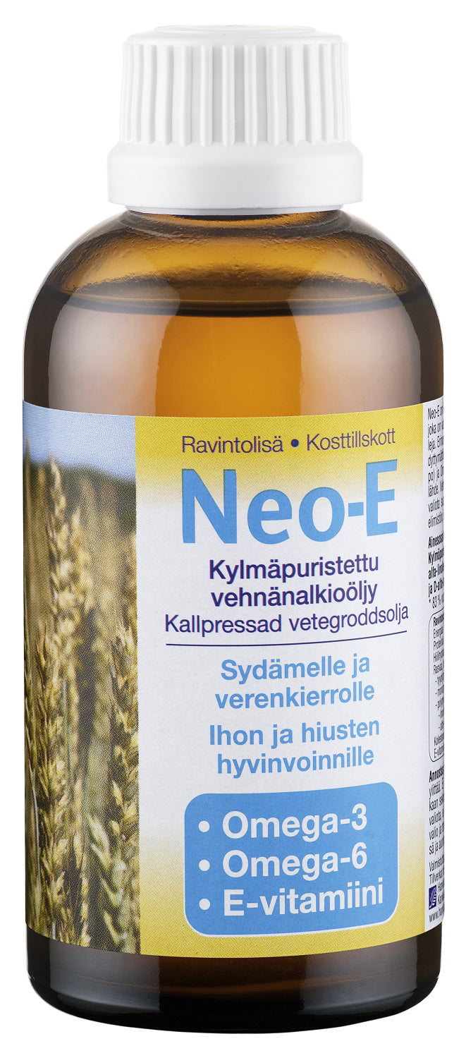 Neo-E Kylmäpuristettu vehnänalkioöljy 200 ml