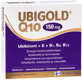 Ubigold Q10 150 mg - Ubikinoni-vitamiinikapseli 60 kaps.