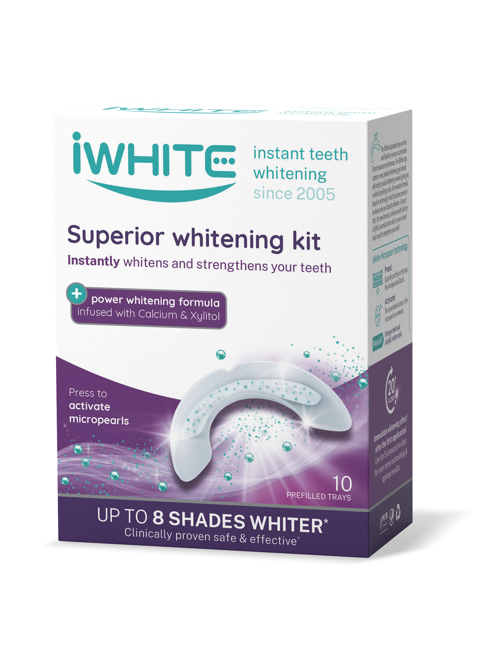 iWhite Superior Whitening Kit - valkaisumuotit 10 x 0,8 g