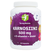 Terveyskaista Karnosiini 500 mg + E-vitamiini + Sinkki 60 kaps.