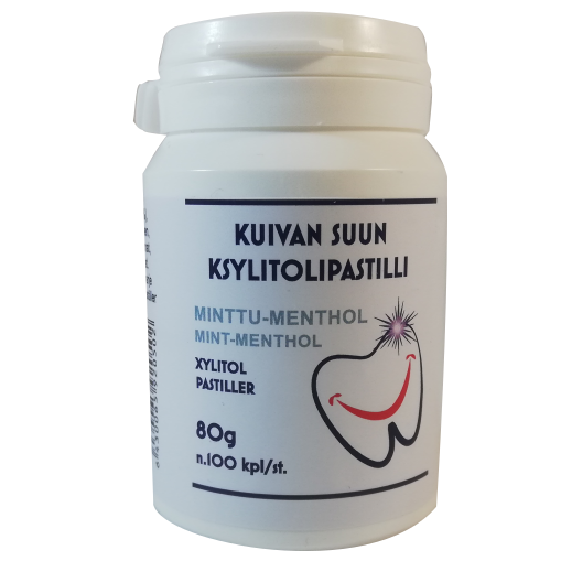 Kuivan Suun Ksylitolipastilli - Minttu-Menthol 80 g n. 100 kpl