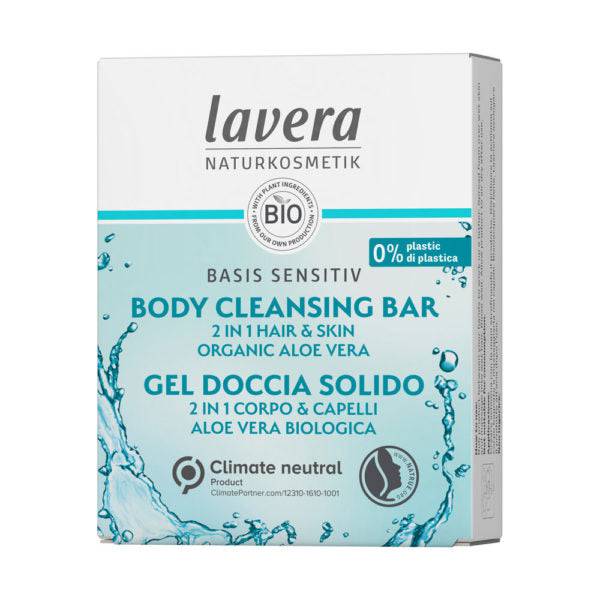 Lavera Basis Sensitiv Body Cleansing Bar 2 in 1 - palasaippua 50 g - Päiväys 04/2024 - Sinunapteekki.fi