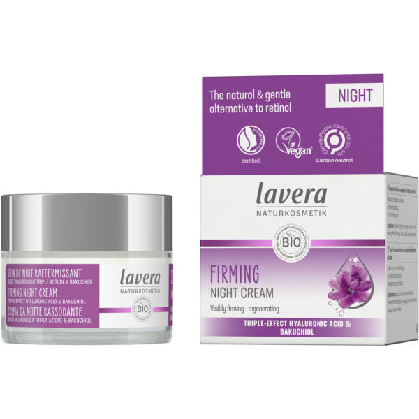 Lavera Firming Night Cream - Kiinteyttävä yövoide 50 ml - Päiväys 08/2024 - poistuu