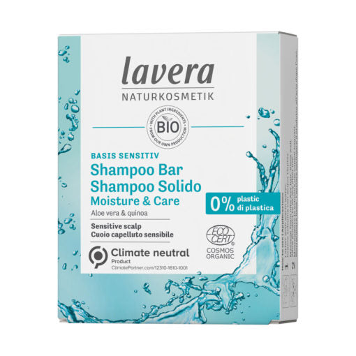 Lavera Basis Sensitiv Shampoo Bar Moisture & Care - Palashampoo 50 g