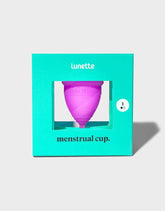 Lunette kuukautiskuppi Violetti, koko 1