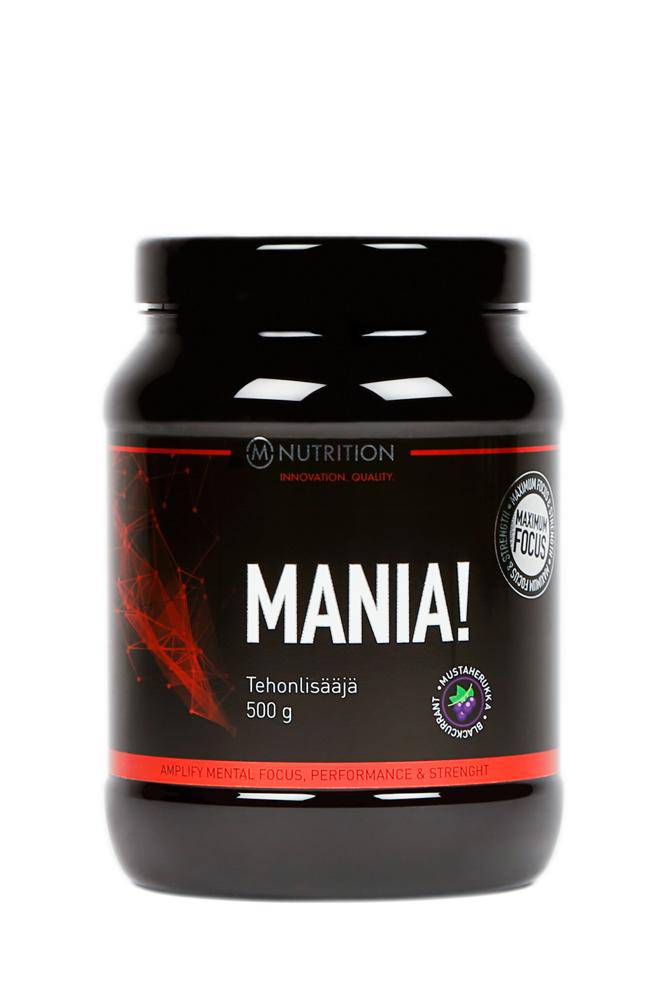M-Nutrition Mania! Mustaherukka 500 g - Sinunapteekki.fi