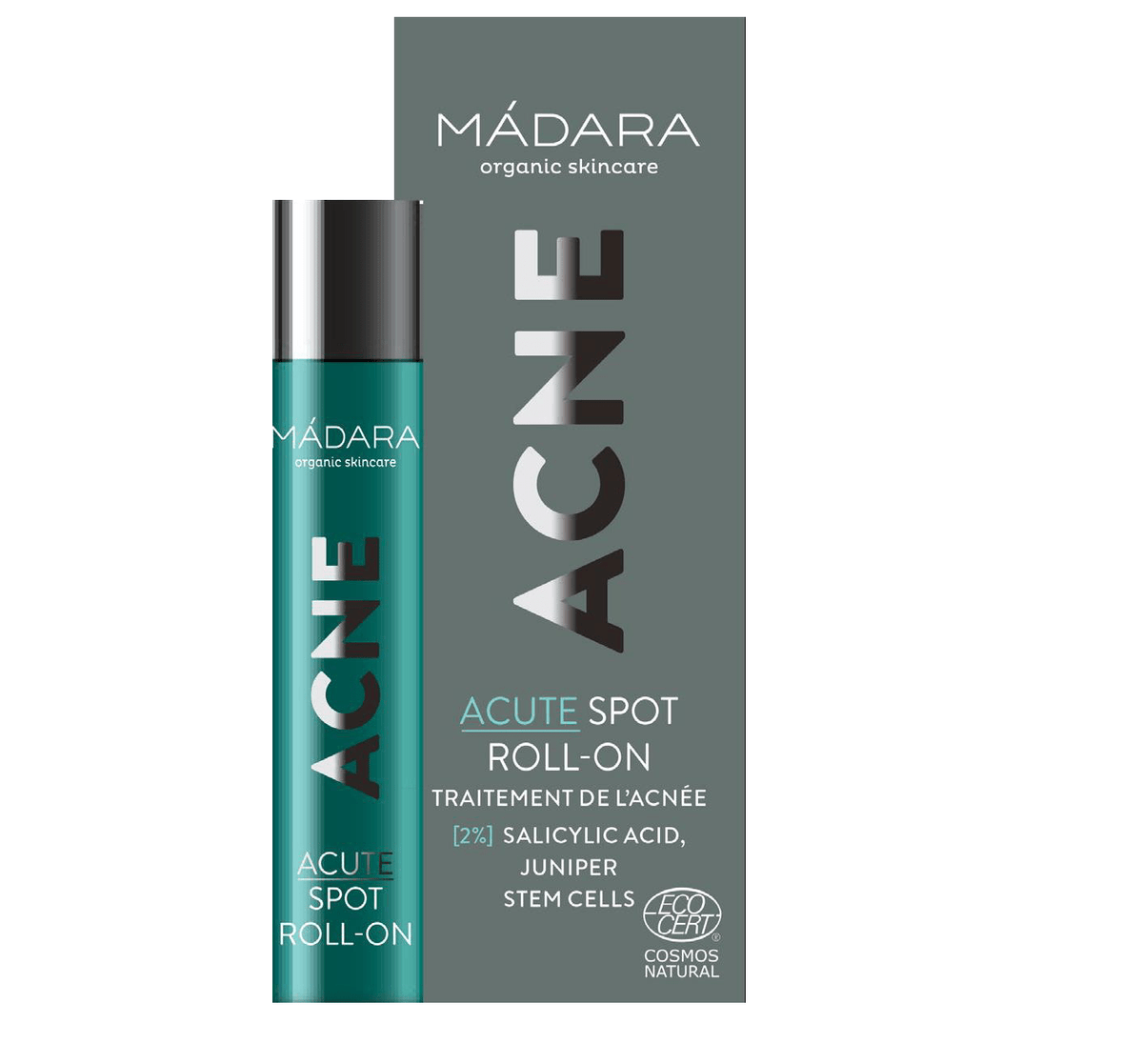 Madara Acne Acute Spot Roll-On 8 ml - Täsmähoitotuote finneille