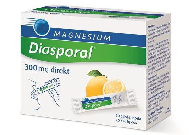 Magnesium Diasporal 300 mg Direkt - Sitruunanmakuinen magnesiumrae