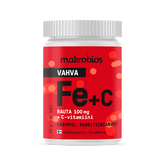 Makrobios Vahva Fe+C - Rauta 100 mg + C-vitamiini 60 tabl.