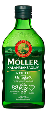 Möller Kalanmaksaöljy Natural 250 ml - Päiväys 04/2023 - Sinunapteekki.fi