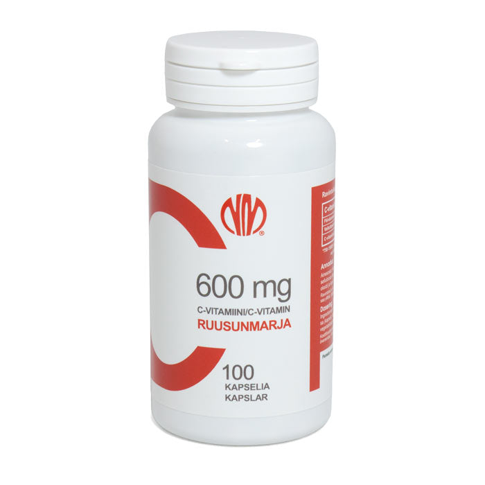 Natura Media Ruusunmarja C-vitamiini 600 mg 100 kaps.