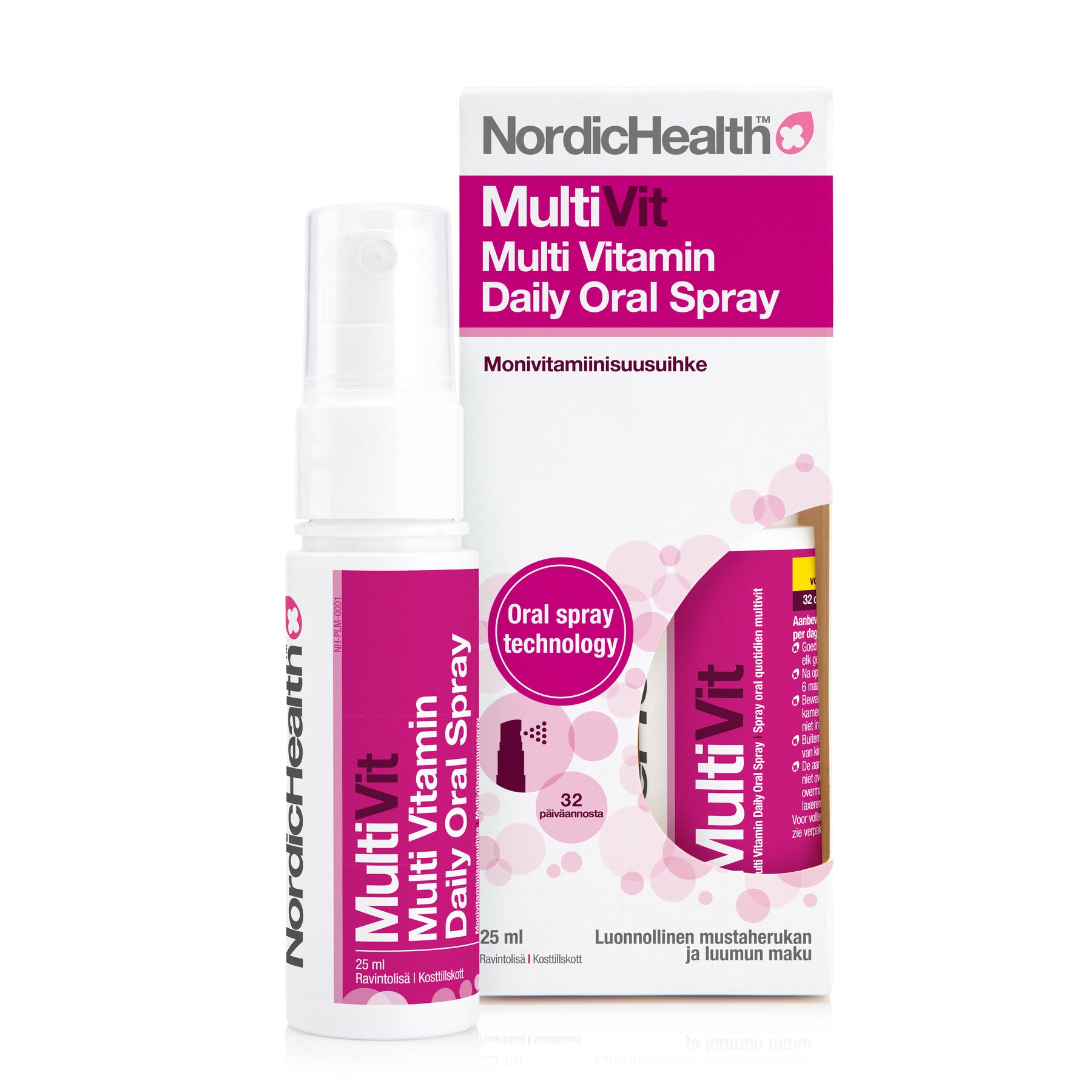 Nordic Health Sprays MultiVit Daily Oral Spray - Monivitamiinisuusuihke 25 ml